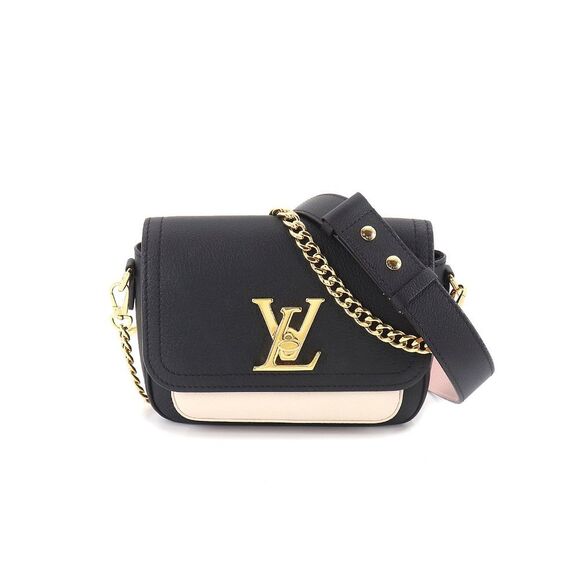 Louis Vuitton Lockme Tender Chain Shoulder Bag Leather Noir - Picture 1 of 9